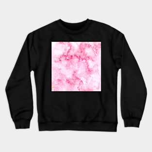 Hand drawn abstract square pink watercolor grunge background Crewneck Sweatshirt